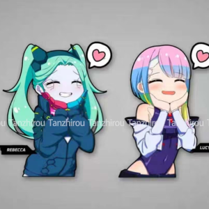 Cute Rebecca Sticker-Lucy sticker-Cyberpunk Edgerunner stikcer-Cyberpunk sticker
