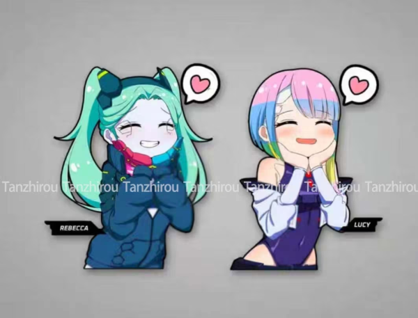 Cute Rebecca Sticker-Lucy sticker-Cyberpunk Edgerunner stikcer-Cyberpunk sticker