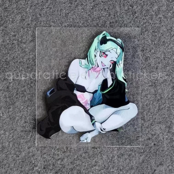 Edgerunners Cyberpunk 2077 Rebecca Stickers  For Laptop, Car window. Waterproof and do not Fade