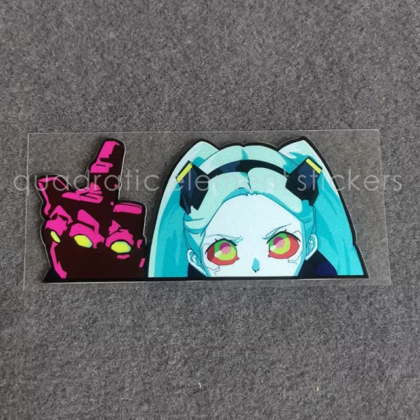 Cyberpunk Edgerunner Rebecca stickers- Finger Rebecca-Cute decal