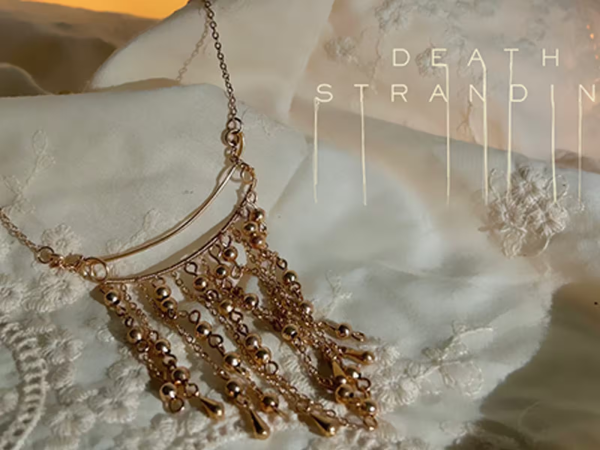 Death Stranding Necklace, Kojima Death Stranding Copper Plating Alloy Necklace Jewelry Cosplay Props
