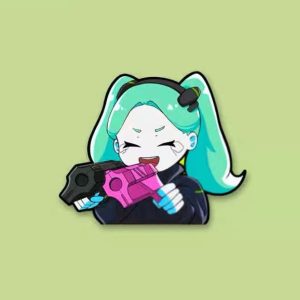Edgerunners Cyberpunk 2077 Rebecca Stickers  For Laptop, Car window. Waterproof and do not Fade