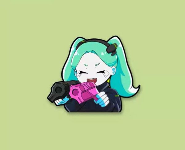 Edgerunners Cyberpunk 2077 Rebecca Stickers  For Laptop, Car window. Waterproof and do not Fade