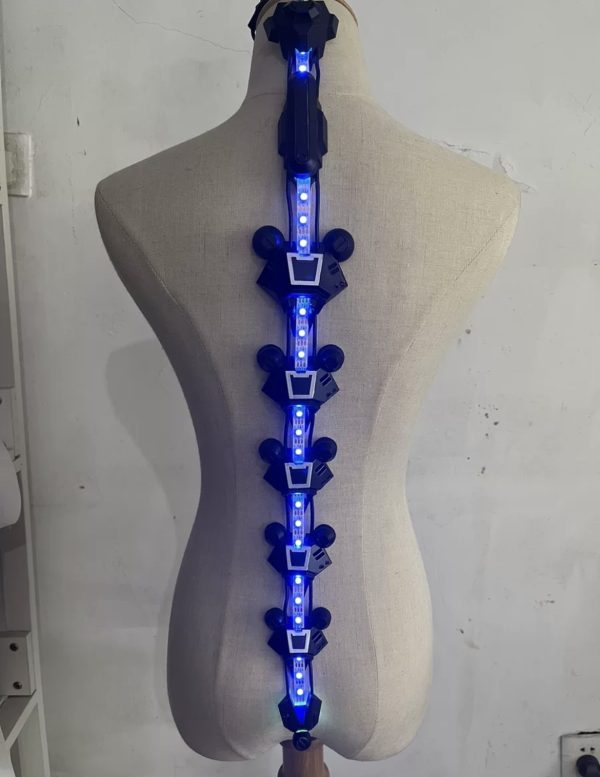Wearable David Sandevistan Cosplay Collector's Piece Back Spine Prop - Image 3